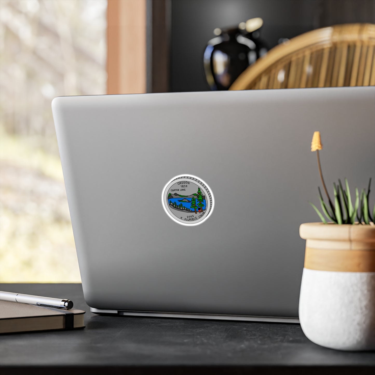 Oregon Quarter Vinyl Sticker
